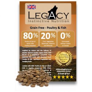 Legacy 80:20 Grain Free Poultry & Fish 12kg